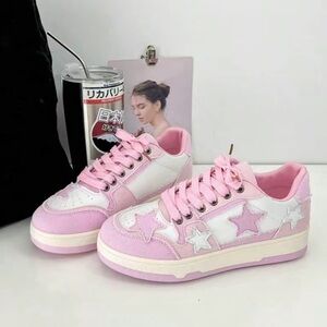 Casual Sports Shoes With Star Design